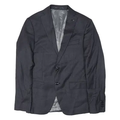 ZARA MAN Winter 2015 Blazer Jacket Grey Wool Mens S