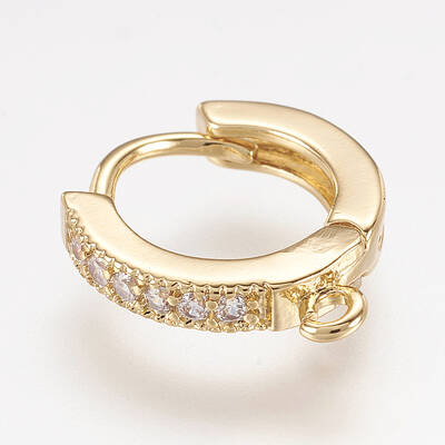 Brass Huggie Hoop Earring Findings