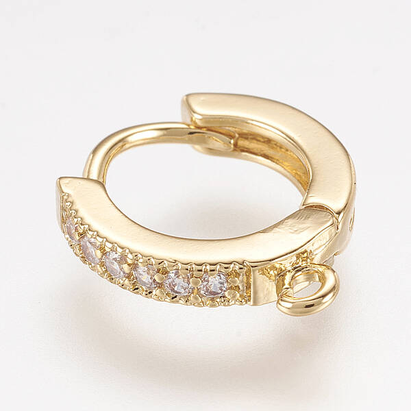 Brass Huggie Hoop Earring Findings