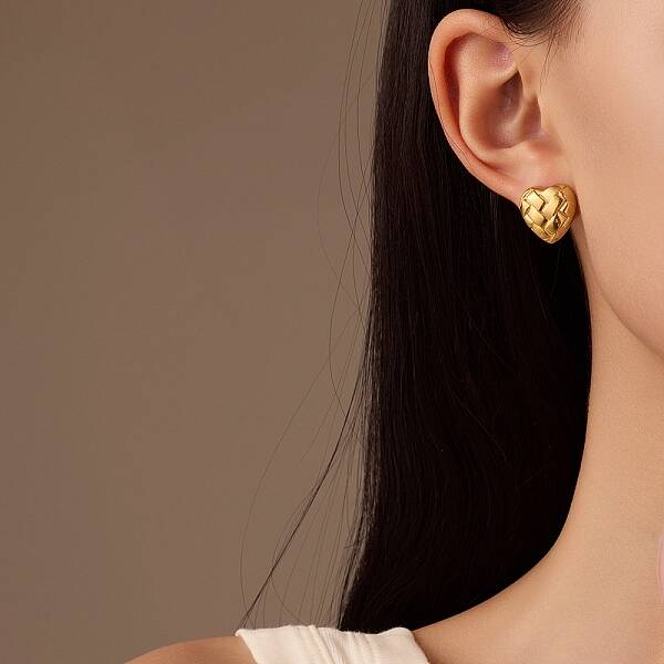 304 Stainless Steel Stud Earrings