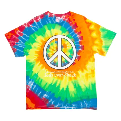 DELTA Joe's Crab Shack Mens Tie Dye T-Shirt Green L
