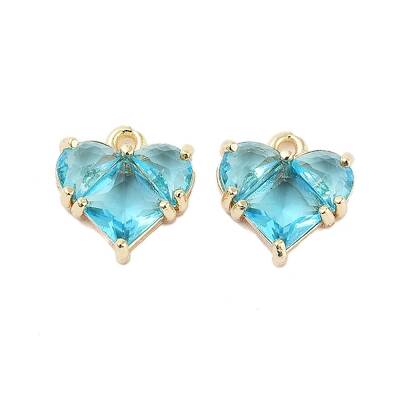 Brass Pave Cubic Zirconia Charms
