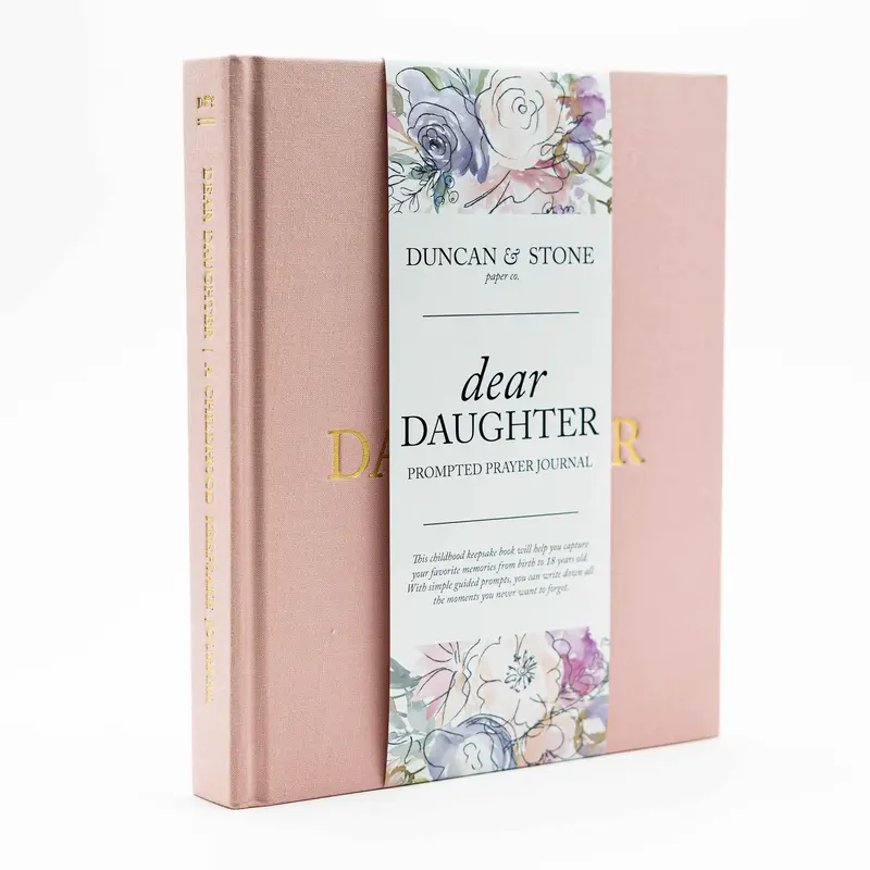 DUNCAN & STONE PAPER CO Dear Daughter Childhood Prayer Journal 230 Pages with Birth Story Photos Milestones Prayers School Ph...