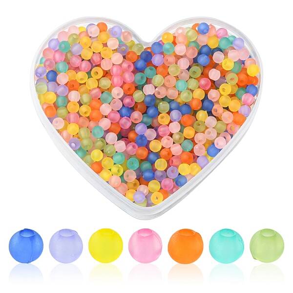 31g Frosted Transparent Acrylic Beads
