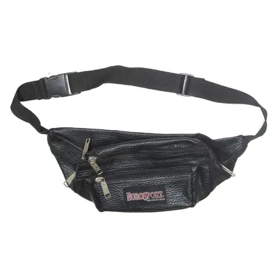 EUROSPORT Mens Bum Bag Black Leather