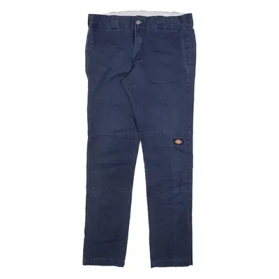 DICKIES Mens Trousers Blue Slim Straight W32 L32