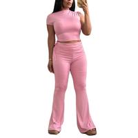 Slim Buttery New Set - Long Sleeve or Short Sleeve & Flare Pants