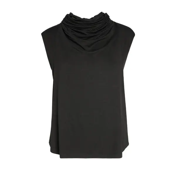 La?cher Prise - Légèreté Black Cowl Neck Top | Size: 3