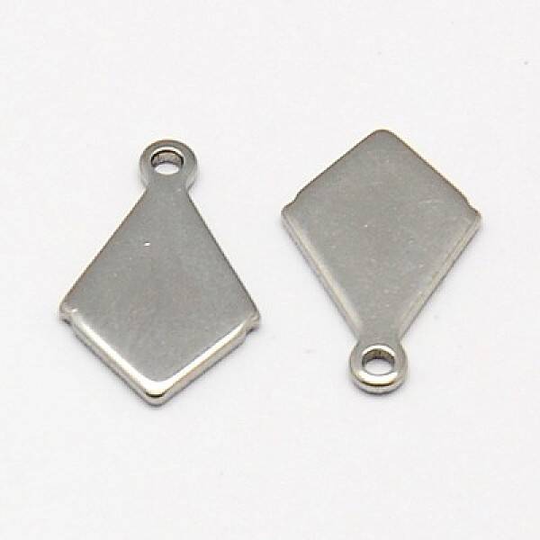 Tarnish Resistant 304 Stainless Steel Stamping Blank Tag Pendants