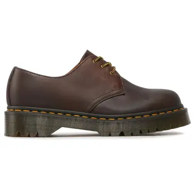 Dr. Martens 1461 Bex Crazyhorse Leather Unisex Lace Up Shoes - Dark Brown - Size:US 8.5 Women / 7.5 Men
