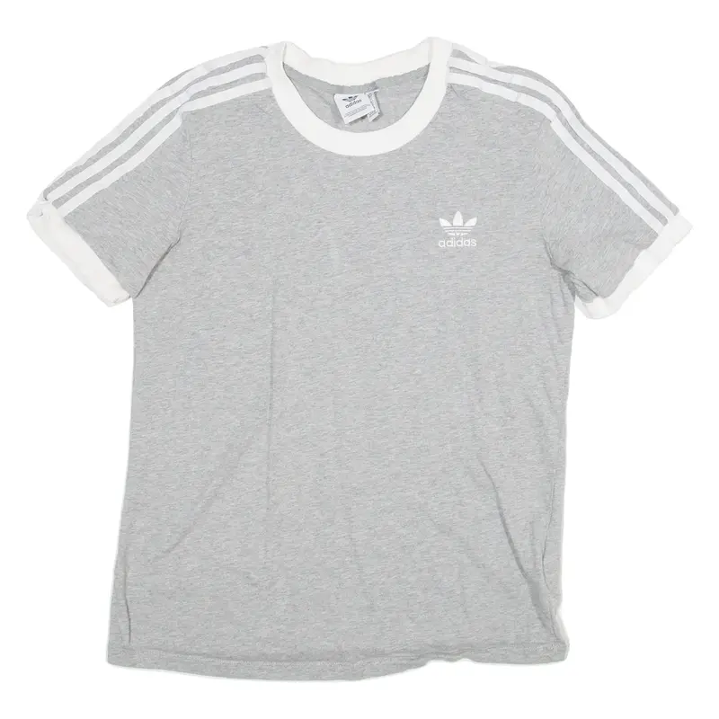 ADIDAS Womens T-Shirt Grey UK 14