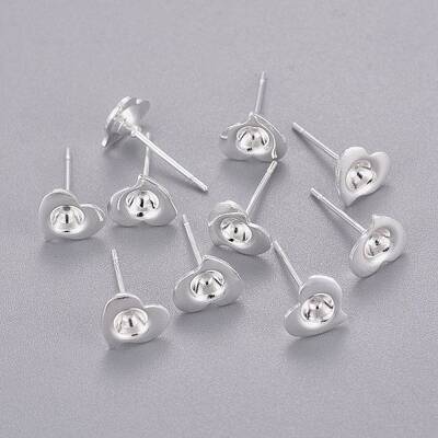 304 Stainless Steel Stud Earring Settings
