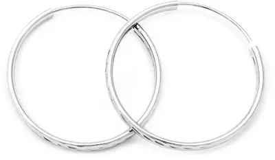 Beneto Amazing Round Silver Earrings AGUC2102 / 40 / N