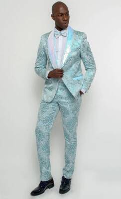 Dusty Blue Groomsmen Suits