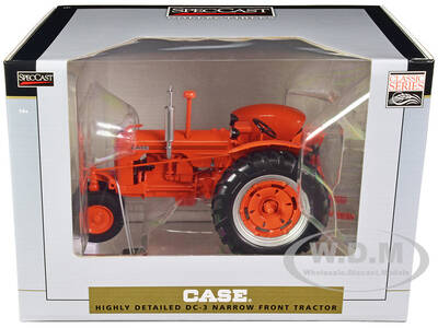 Case DC3 Narrow Front Tractor Orange Classic Series 1/16 Diecast Model by SpecCast