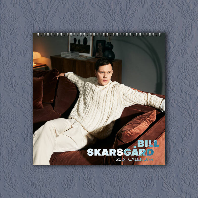 Bill Skarsgard Calendar 2024, Celebrity Calendar, Bill Skarsgard 2024 Wall Calendar