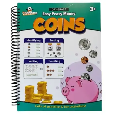 Channieβs Easy Peasy Dry Erase Money Book: Coins