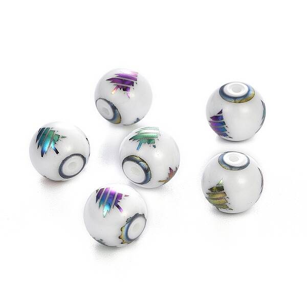 Christmas Opaque Glass Beads