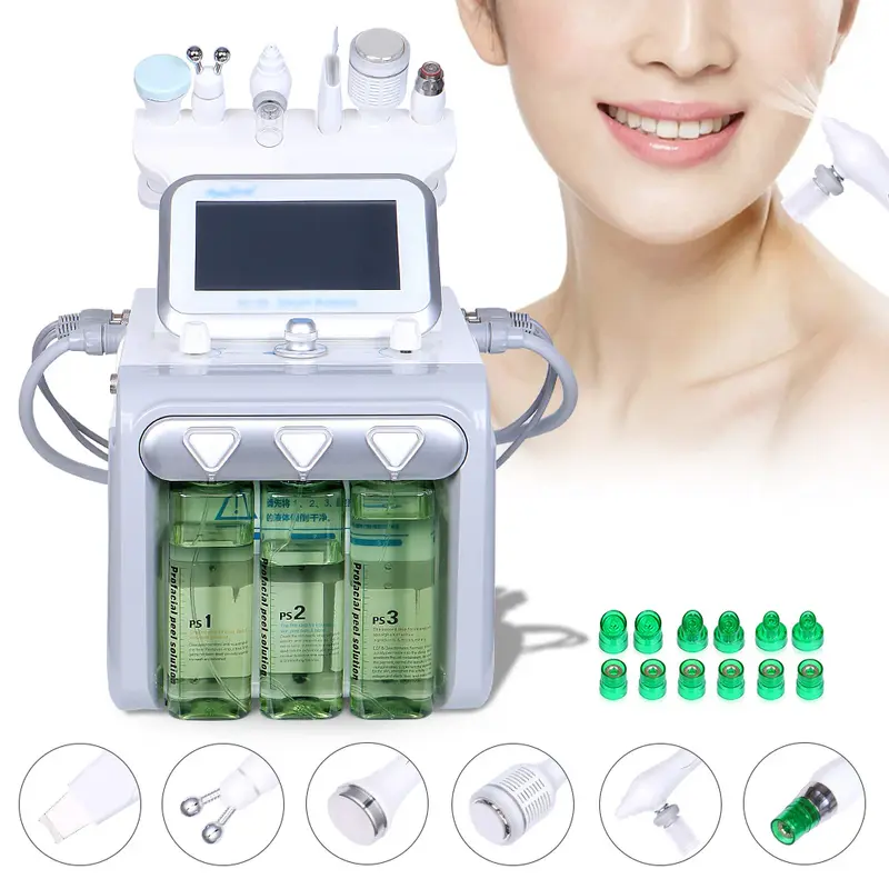 6 in 1 Water Dermabrasion Professional Hydro Dermabrasion Hydra Facial Skin Care Machine for Spa Salon Studio Home Use | SR-A...