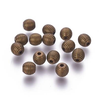 Tibetan Style Alloy Beehive Beads
