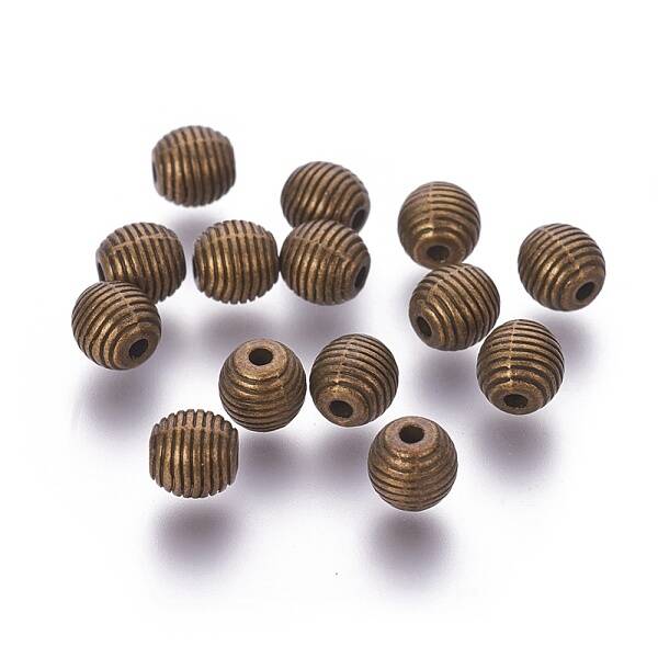 Tibetan Style Alloy Beehive Beads
