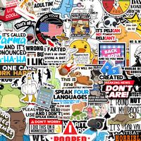 100pcs Anti-Social Stickers For Adults, Funny Sarcastic Pack for laptop water bottles , vinyl  waterproof