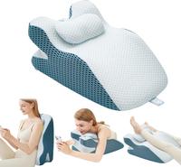 Wedge Pillow, Pillow Wedge with Small Support Pillow Ergonomic Memory Foam Wedge Pillow for Female, Comfortable Wedge Pillow ...