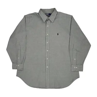 Andrew Polo By Ralph Lauren Shirt - XL Grey Cotton