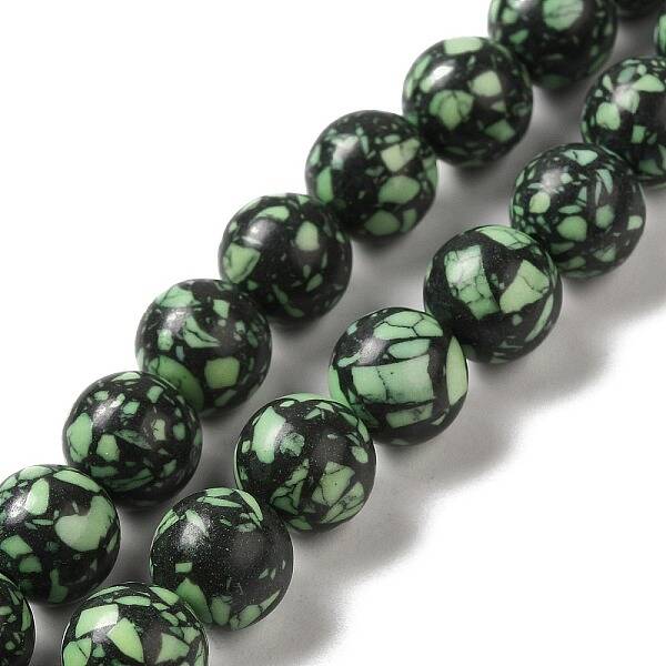 Synthetic Gemstone Dyed Beads Strands