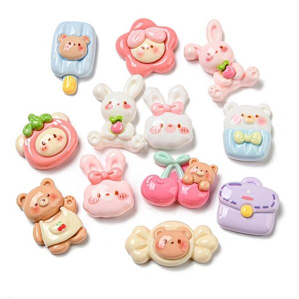 Opaque Resin Decoden Cabochons