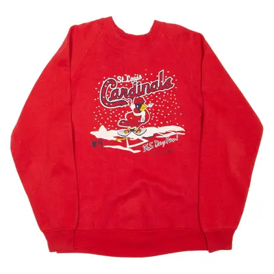 FRUIT OF THE LOOM St. Louis Cardinals Baseball Mens Sweatshirt Red 80s USA L