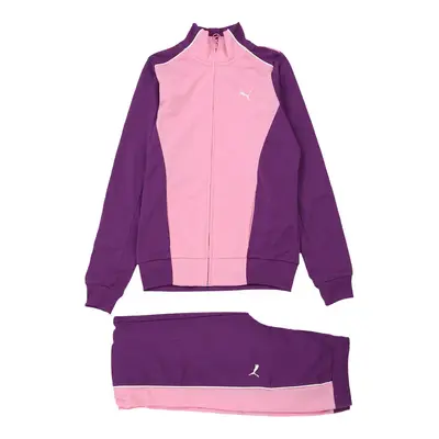 Age 12-13 Puma Full Tracksuit - XL Pink Polyester