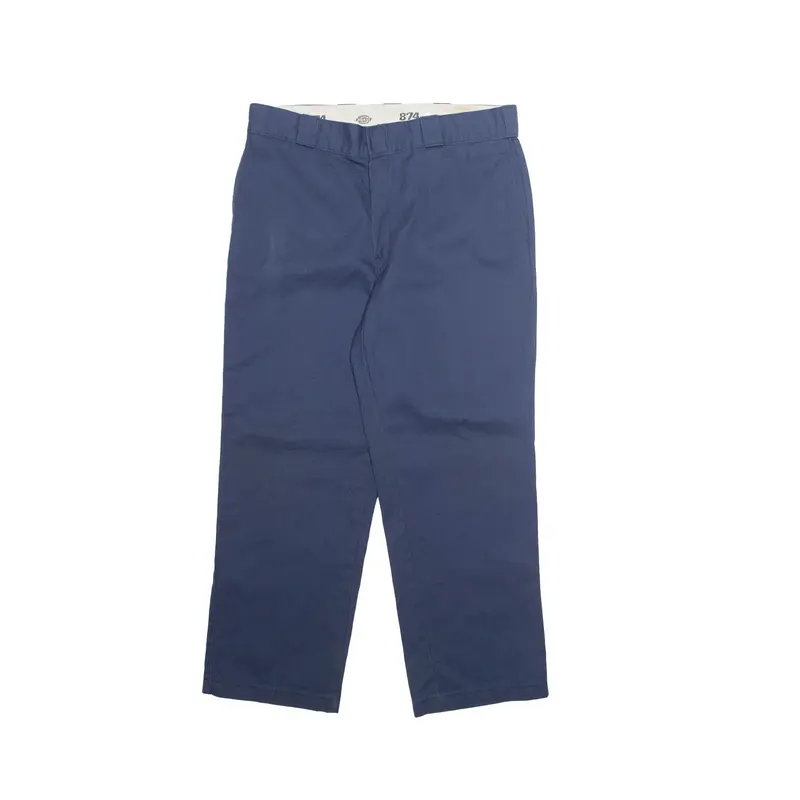 DICKIES Chino 874 Mens Trousers Blue Regular Straight W36 L29