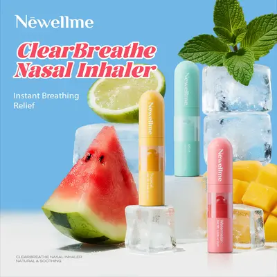 Newellme Nasal Stick - High - Impact Essential Oil Vapors, Energize Your Body, Beat Tiredness & Refresh Your Mind