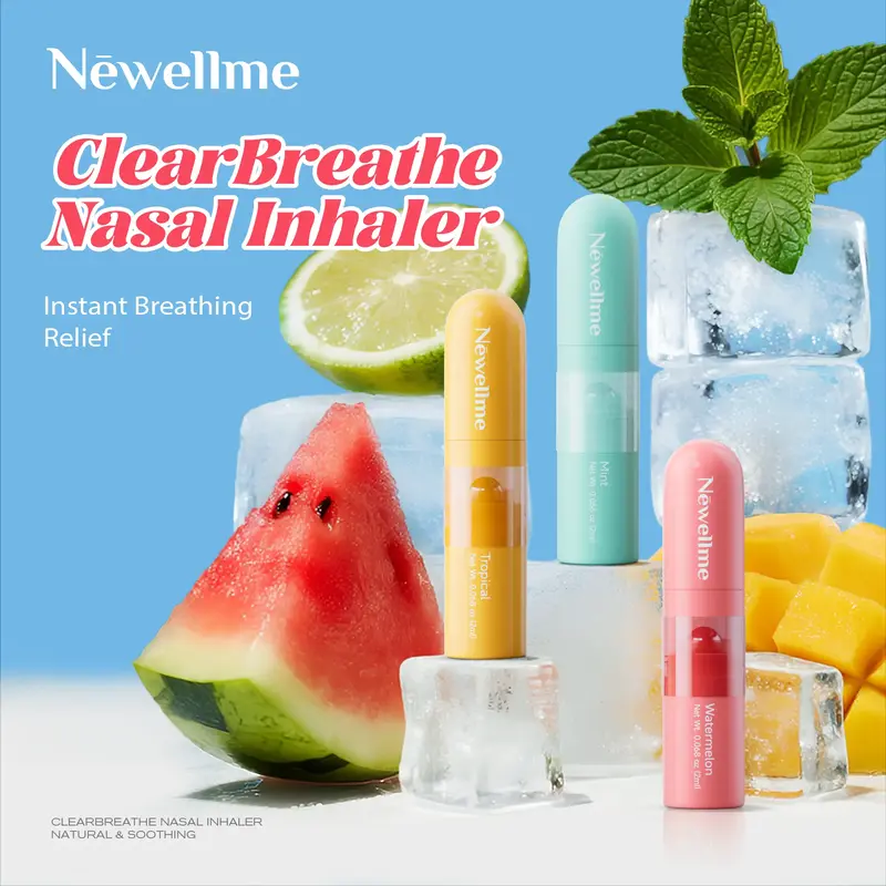 Newellme Nasal Stick - High - Impact Essential Oil Vapors, Energize Your Body, Beat Tiredness & Refresh Your Mind