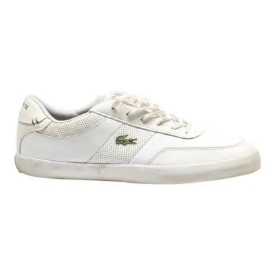 LACOSTE Sneaker Trainers White Leather Mens UK 8