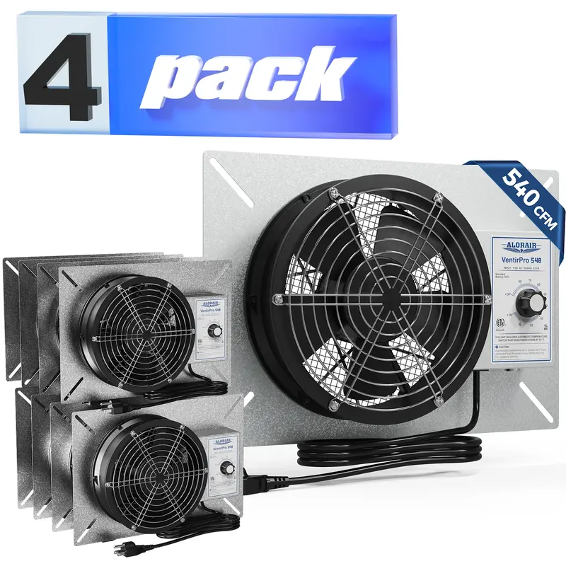 ALORAIR Wholesale Packs Ventirpro 540 Crawl Space Fan (pack of 4)