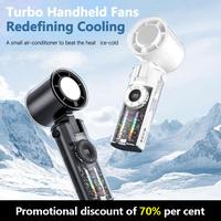 Ntaanoo Turbo Handheld Fan Portable 3-in-1 Rechargeable with Air Turbo Technology Foldable for Outdoor Activities Travelling ...