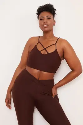 Chai Crisscross Four-Way Top | Size: XS | Color: Chai | Style: Extra Coverage