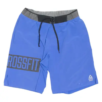 REEBOK Crossfit Mens Sports Shorts Blue M W30