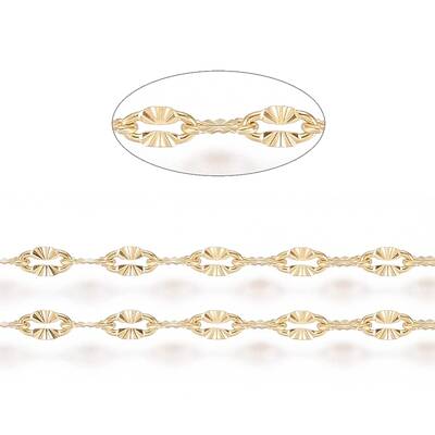 Ion Plating(IP) 304 Stainless Steel Textured Dapped Chains