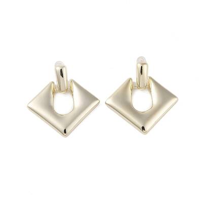 Brass Pendants Stud Earrings