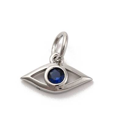 Brass Micro Pave Cubic Zirconia Charms