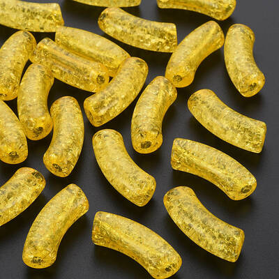 Transparent Crackle Acrylic Beads