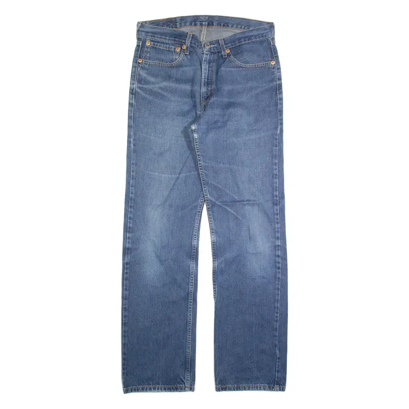 LEVI'S Mens Jeans Blue Regular Straight Stone Wash W32 L32