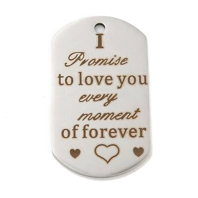 Non-Tarnish Valentine's Day 201 Stainless Steel Pendants
