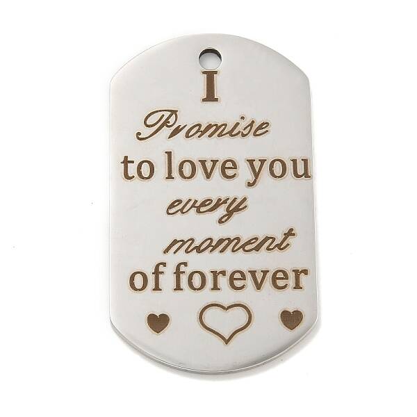Non-Tarnish Valentine's Day 201 Stainless Steel Pendants