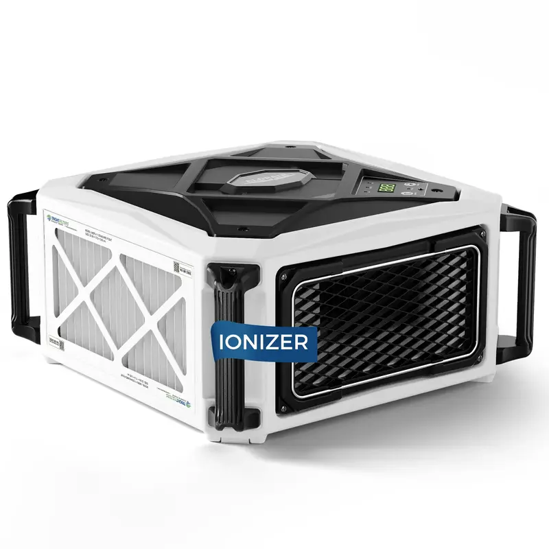 Alorair 270 deg Intake Air Filtration Systems 780 CFM (Built-in Ionizer) for Woodworking Shop | Purecare 780IG