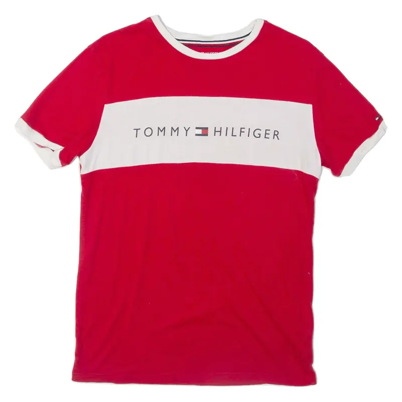 TOMMY HILFIGER Mens T-Shirt Red S