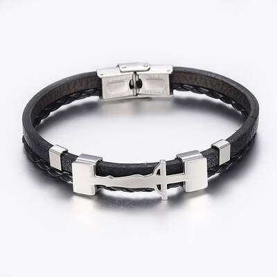 Leather Braided Cord Bracelets